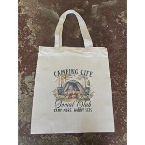 Tote Bag Camping Life Canvas Tote Bag Womens